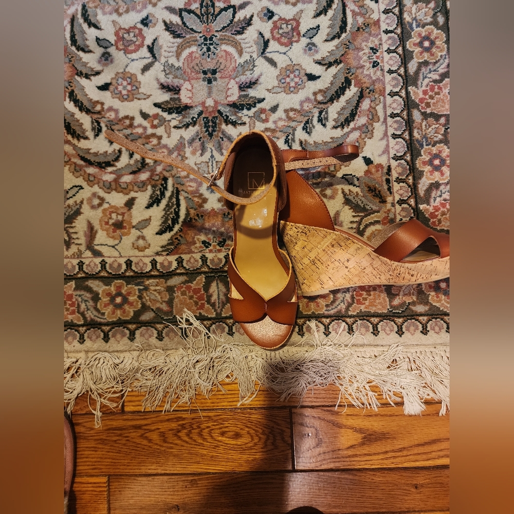 Cognac Material Girl 8.5 Wedge